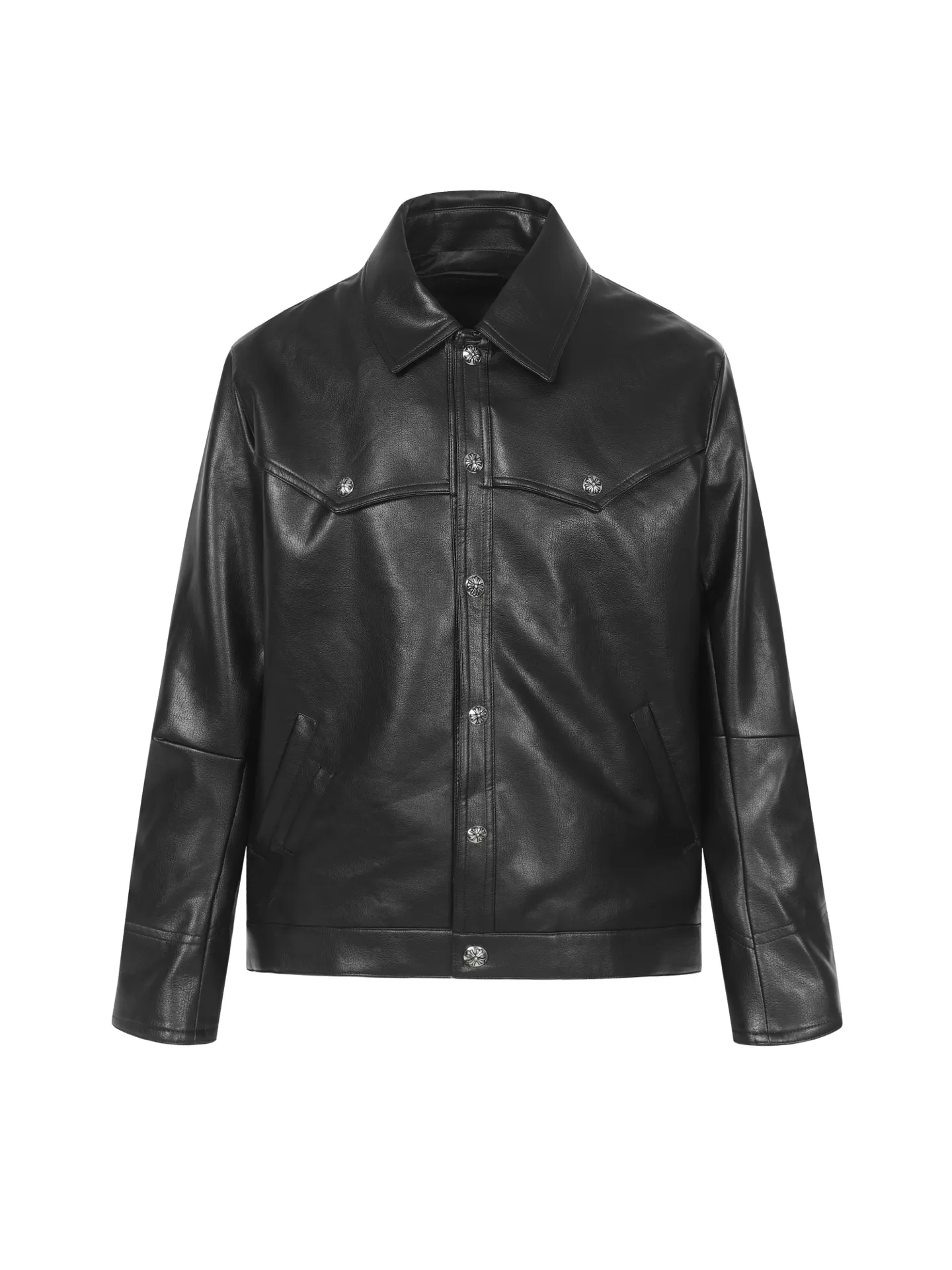 P610 Chrome Hearts leather jacket with large embroidery on the arms ●Authentic product: 64000 purchased and developed ●Technology: Close-step embroidery production ●Version: Fitted version ●Weight: about 1065 grams ●Size: S-M-L ●Description: CH's new leather jacket with large arm embroidery. Full size shipped. Custom-woven fabric is made of black pebbled genuine leather. Customized silk jacquard logo lining. Embroidery is processed by machine. Appliqué embroidery process. Imported template machine shape on the back. Customized genuine leather trademark. Customized genuine Leather size. Customized 5.8cm metal logo. Customized 18mm four-button buckle. Customized 18mm two-button button. Customized accessories. Same style for men and women. Full street feel. Workmanship details are very good. The overall routing is straight and delicate. The fabric is comfortable and soft, and the color is consistent without color difference. It can be matched with the same style to create a fashionable look, and can be used in various occasions. Customized accessories, complete with three standards, same style for men and women!